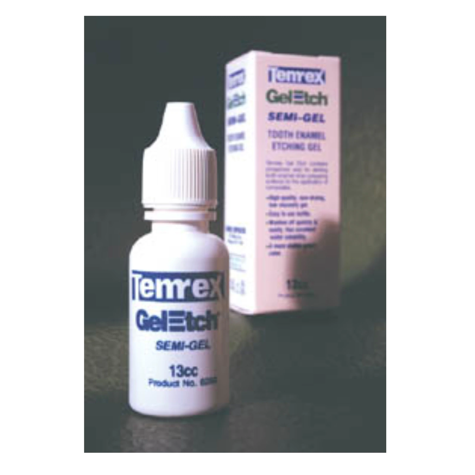 Temrex Gel-Etch Semi-Gel Enamel Etching Gel, 35% Phosphoric Acid, Low Viscosity, Green, 13 cc Bottle, 6200 thumbnail 9