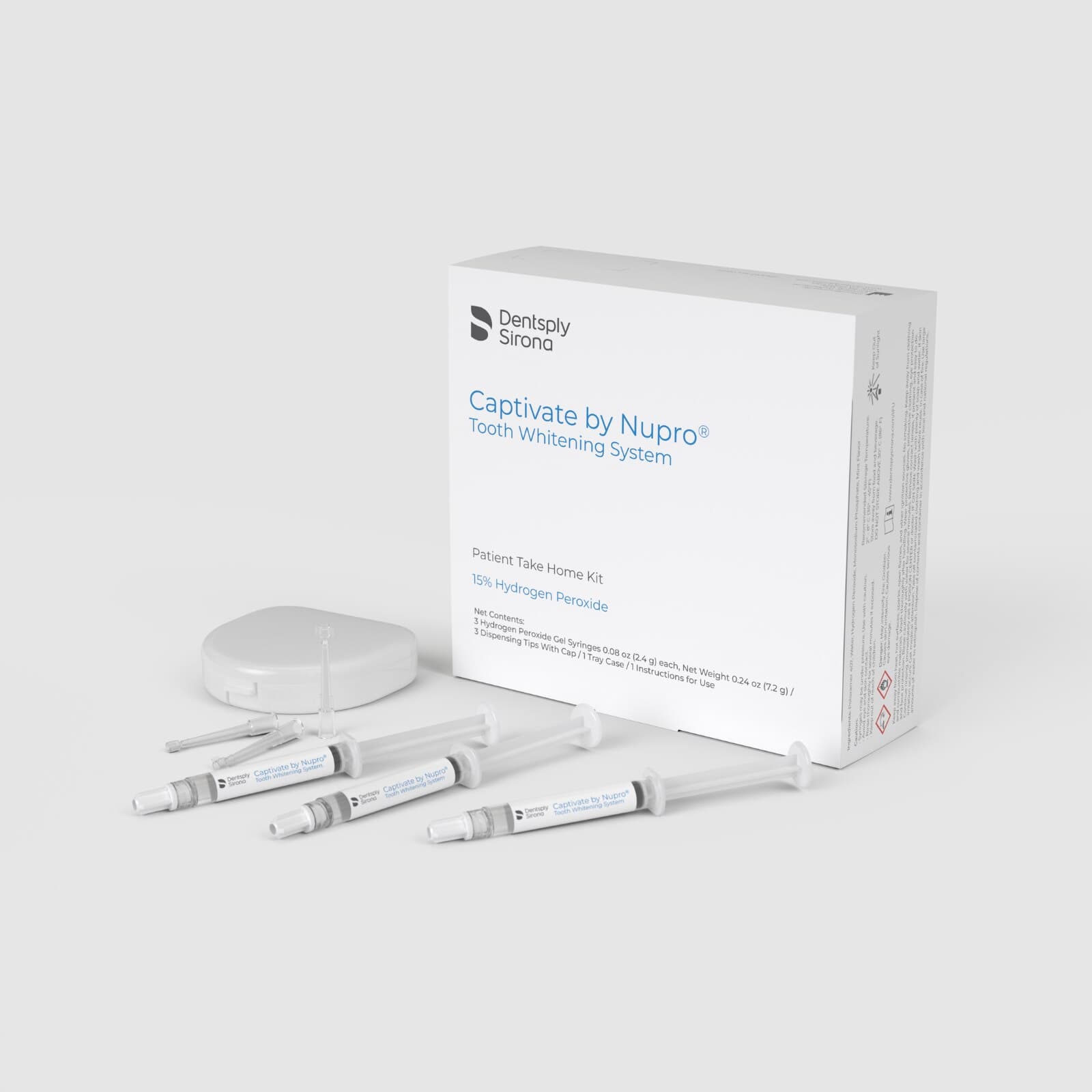 Captivate by NUPRO Patient Take-Home Kit, 15% Hydrogen Peroxide Whitening System, 3 Syringes, 614063 thumbnail 2