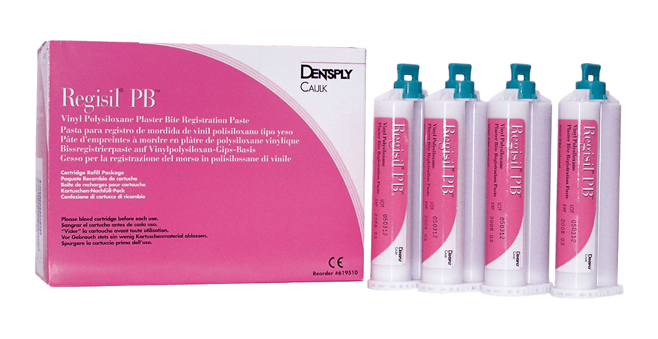 Regisil PB Vinyl Polysiloxane Plaster Bite Registration Material, 50 ml Cartridge Refill, Pink, 4/Pk, 619510 thumbnail 3