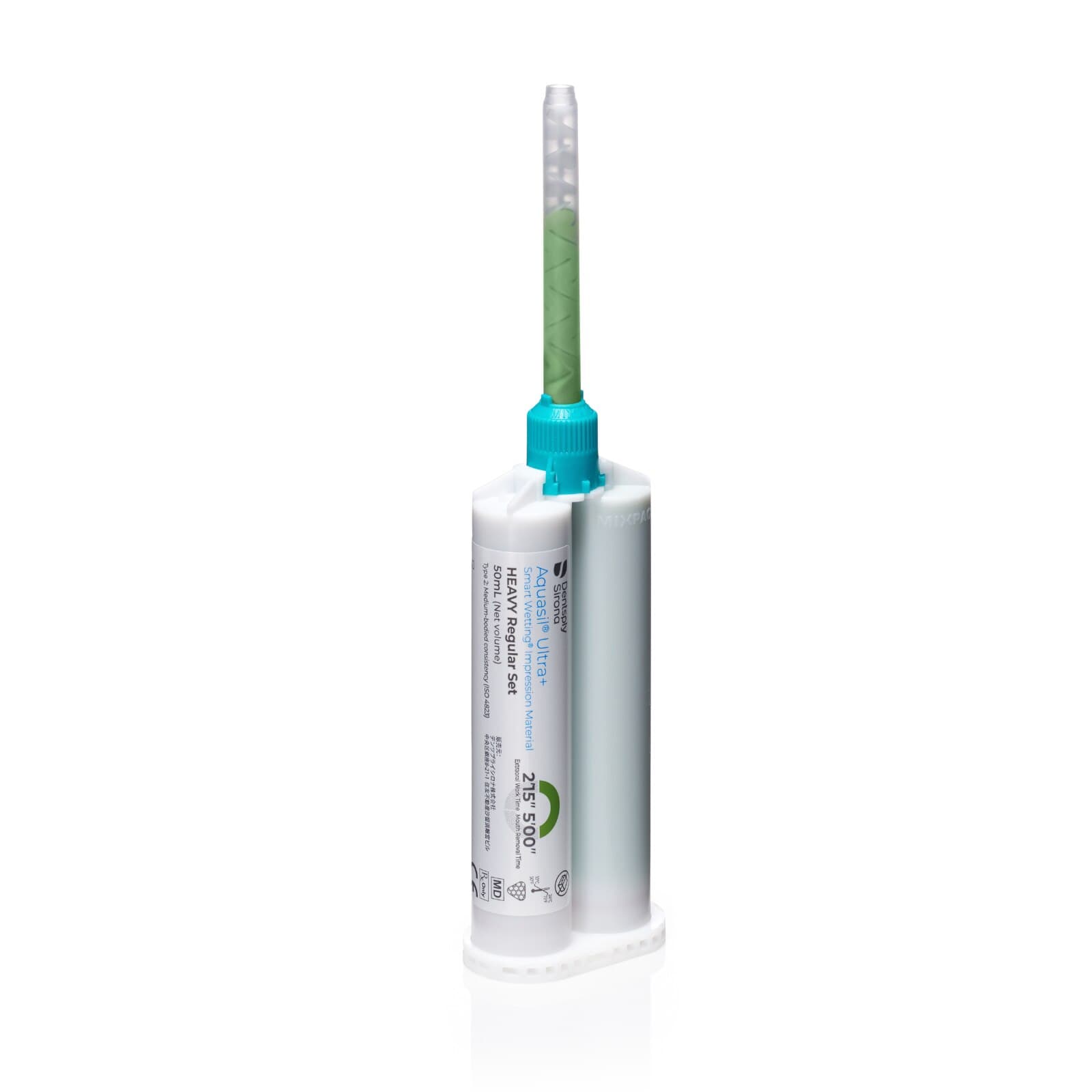 Aquasil Ultra+ Smart Wetting VPS Impression Material, Heavy Body, Regular Set, Light Green, Mint, 50 mL Cartridge Refill, 4/Pk, 678675 thumbnail 5