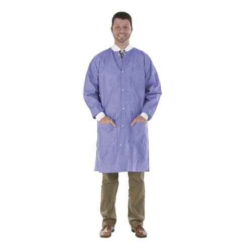 SafeWear High Performance Lab Coat, Plum Purple, X-Large, SMS, 3-Pocket, Snap Front, 12/Pk, 8109-D thumbnail 9