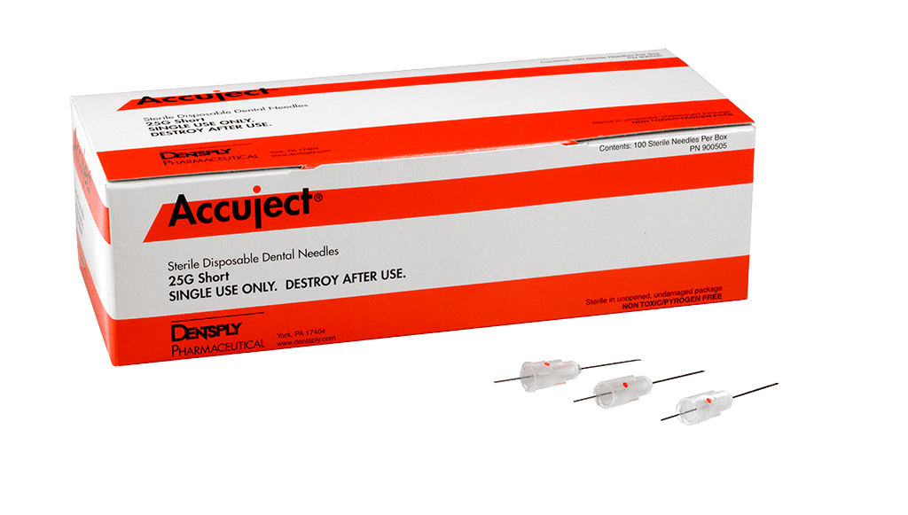 Accuject Disposable Dental Needle, 25 Gauge Short (21mm), Plastic Hub, Sterile, 100/Box, 900505 thumbnail 13
