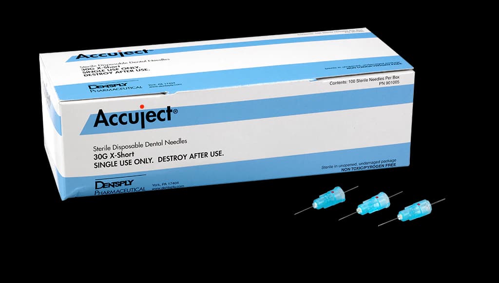 Accuject Disposable Dental Needles, Plastic Hub, 30 Gauge, Extra Short (12mm), Blue, Sterile, 100/Box, 901005 thumbnail 12