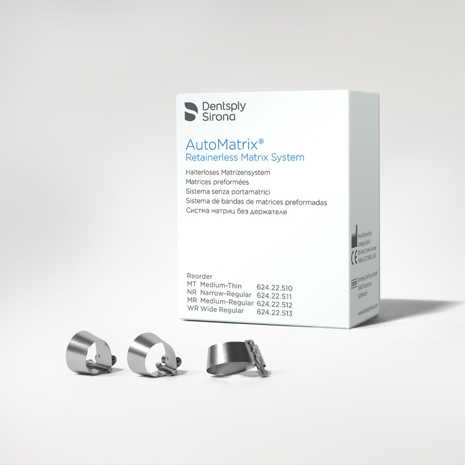 AutoMatrix Retainerless Matrix System Bands Refill, Medium Regular, 1/4" x 0.002", 72/Box, 663003 thumbnail 11