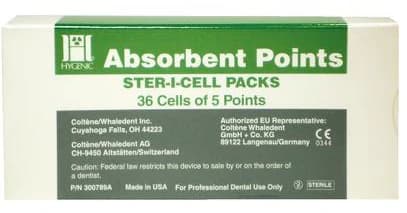 Hygenic Ster-I-Cell Absorbent Paper Points, X-Fine, White, 180/Box, H03202 thumbnail 10