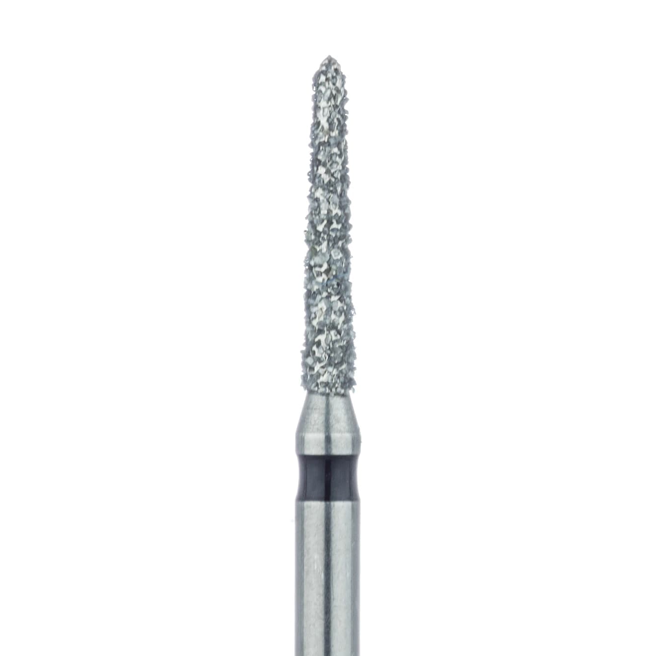 Meisinger 878H-014-FG Diamond Bur, Super Coarse, Black, Tapered Torpedo, FG, 1.4 mm, 5/Pk thumbnail 3