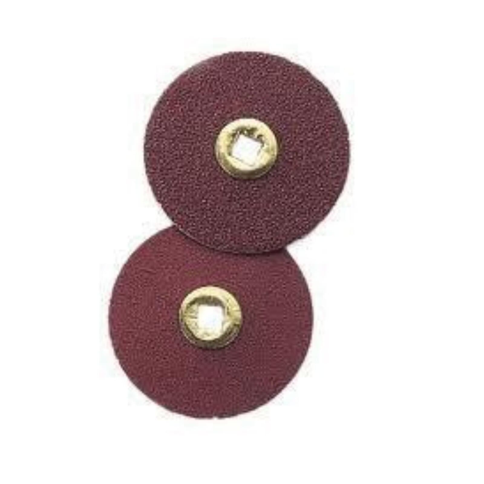 E.C. Moore Paper Discs, Brass Center, 7/8" Diameter, Medium Sand, 200/Pk - Paper Discs Brass Center 7/8" Sand Medium 200/Pk - Image 1
