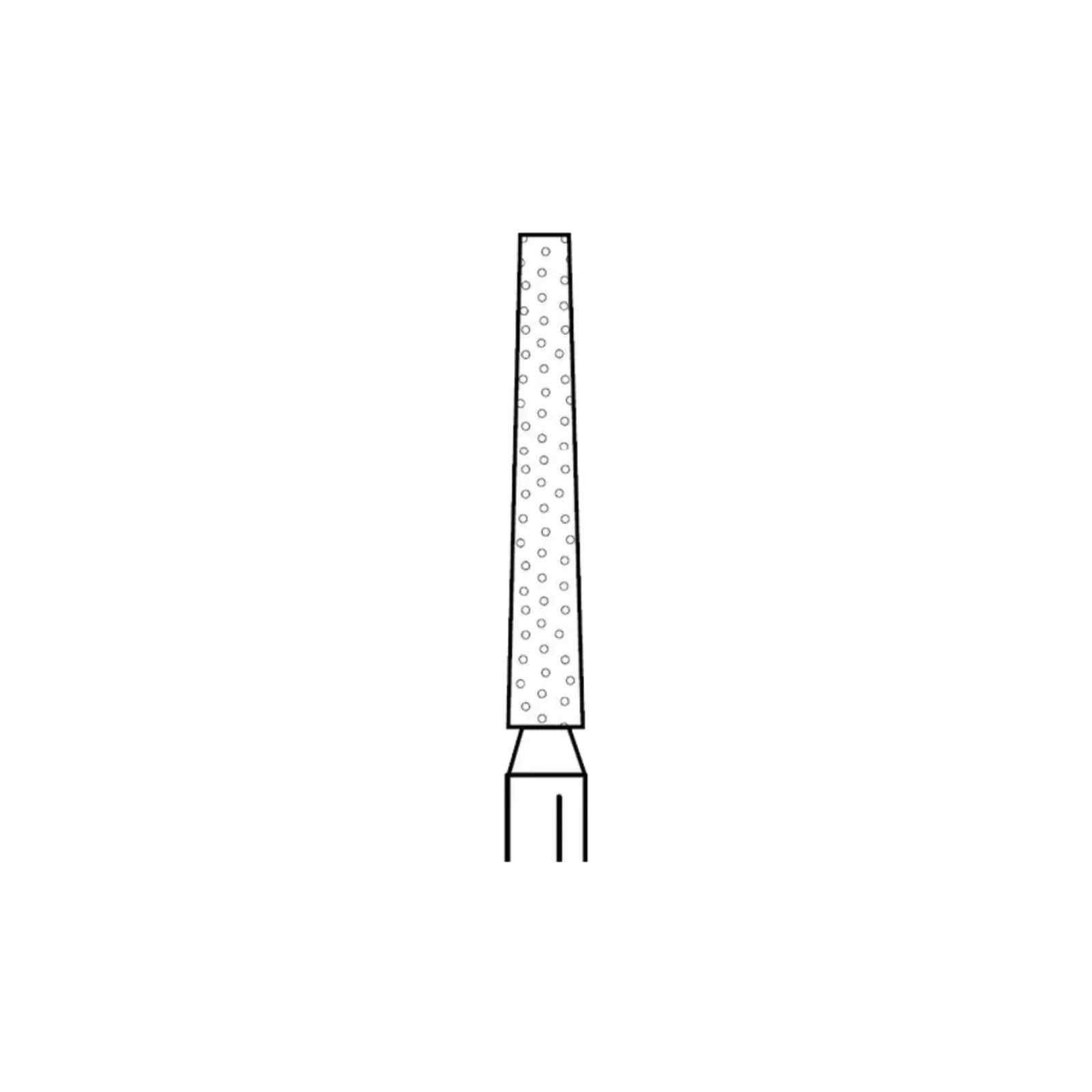 Two Striper® Diamond Bur FG, Fine, Flat-End Taper, #722.10F, 1.6 mm Major/1.0 mm Minor Diameter, 10.0 mm Length, 5/Pkg, 2015389 thumbnail 2