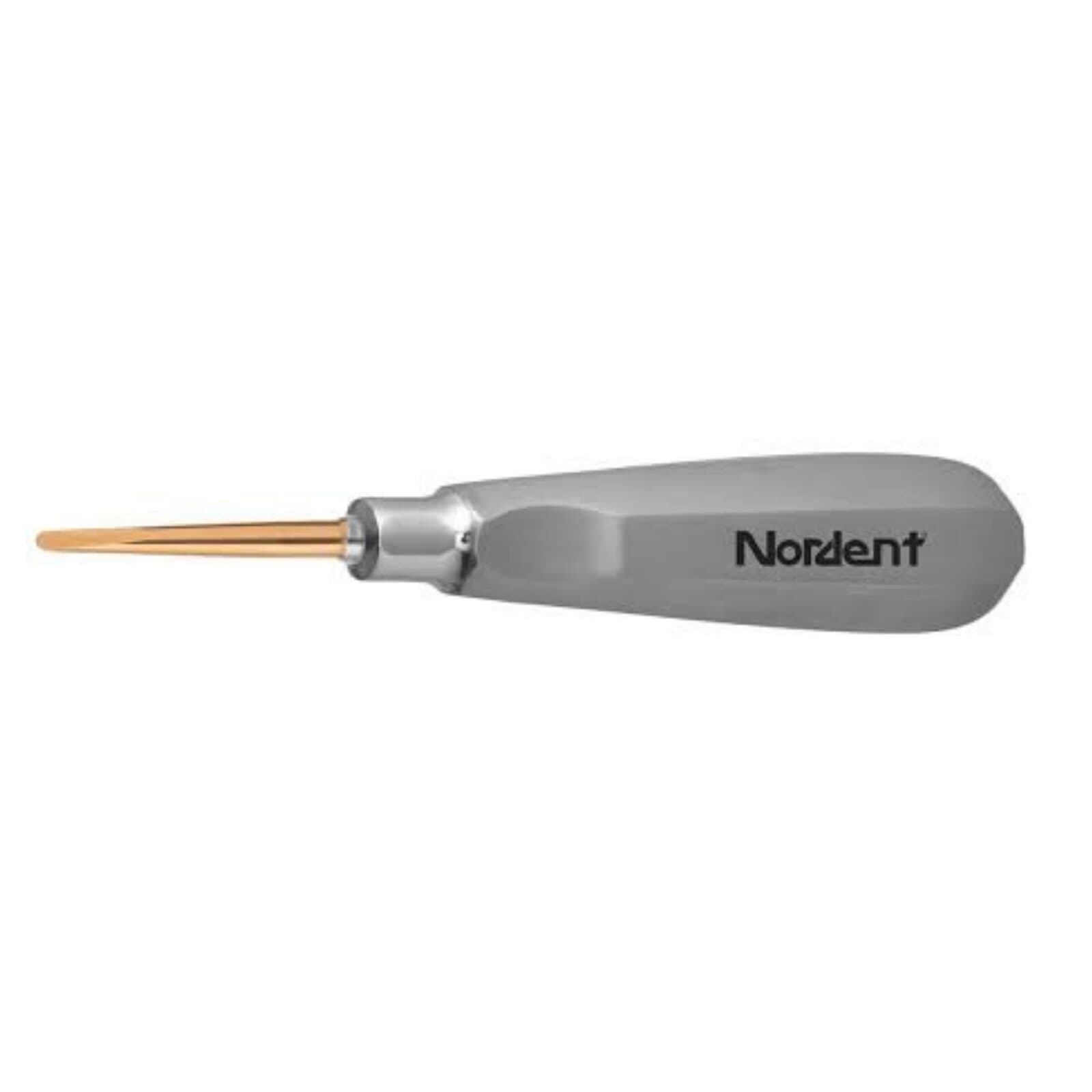 Nordent Titanium-Nitride Luxating Elevator, 3mm Curved, Single-Ended, #201 thumbnail 2