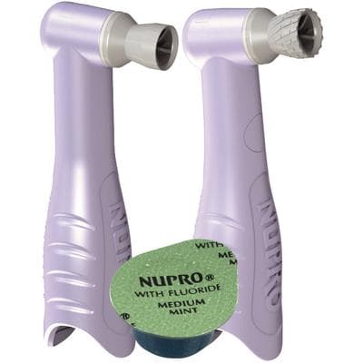 NUPRO Revolv Disposable Prophy Pack, Contra Spiral Cup, Orange Vanilla Swirl, Coarse, 100/Pk, 965221OC thumbnail 2