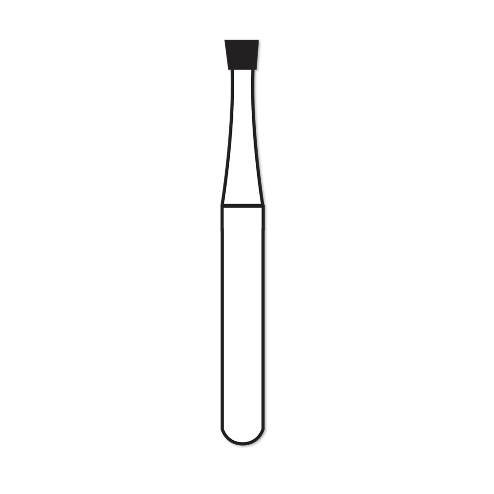Alpen FG Carbide Bur #33 1/2 Inverted Cone, Friction Grip Short Shank, 0.7 mm Head Diameter, 10/Pkg - Alpen® FG Carbide Burs - #33 1/2 SS - Image 1