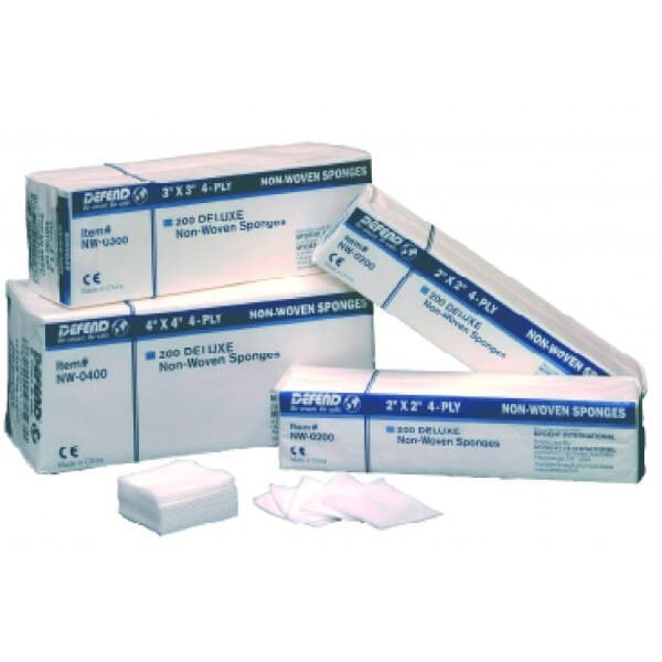 Defend Non-Woven Sponges, 3" x 3", 4-Ply, Non-Sterile, 4000/Case, NW0300 thumbnail 6