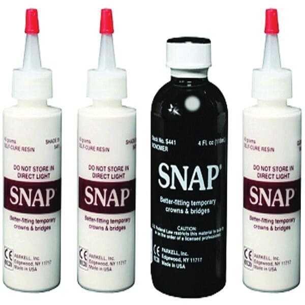 Parkell Snap Temporary Crown & Bridge Material, Self-Cure Acrylic Powder, Shade #61 (B2), 40 g Bottle, S425 thumbnail 9