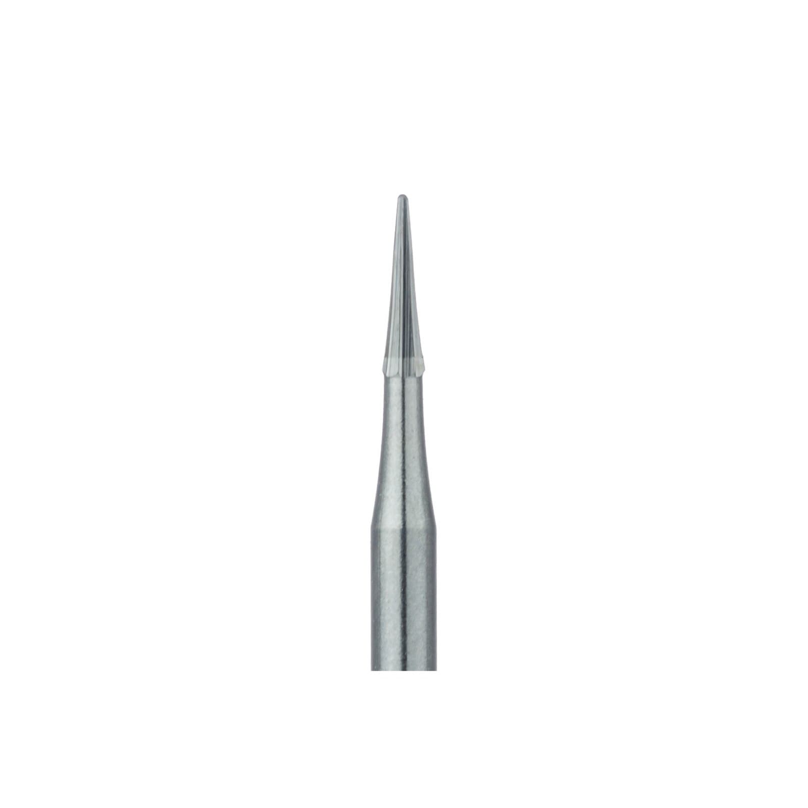 Meisinger Trimming and Finishing Tungsten Carbide Bur, FG, Fine 8-12 Flute, Tapered Point, 1.0 mm Diameter, US #ET4, 5/Pkg, HM133-010 thumbnail 2