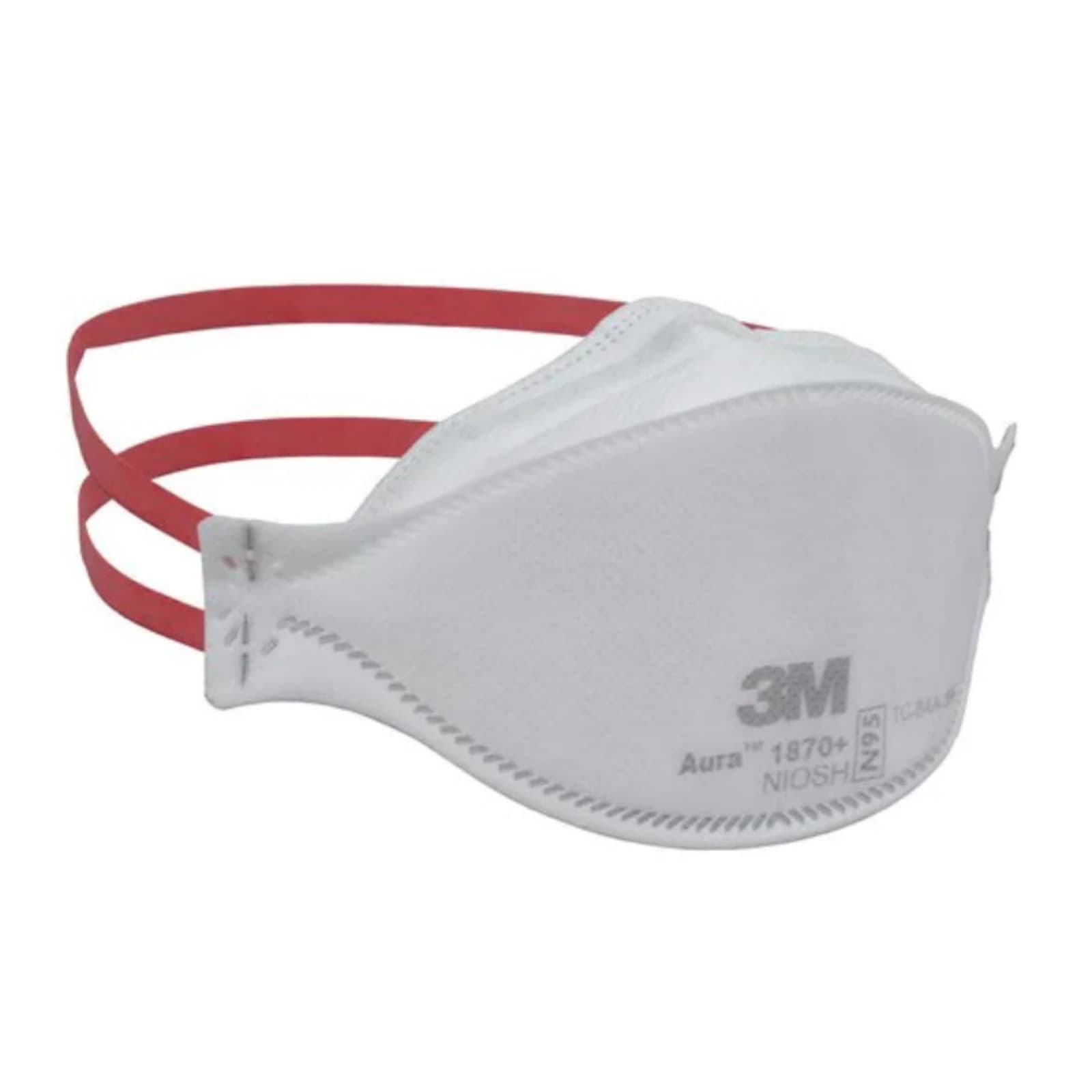 3M Aura 1870+ N95 Health Care Particulate Respirator and Surgical Mask, Flat Fold, White, 20/Box thumbnail 18