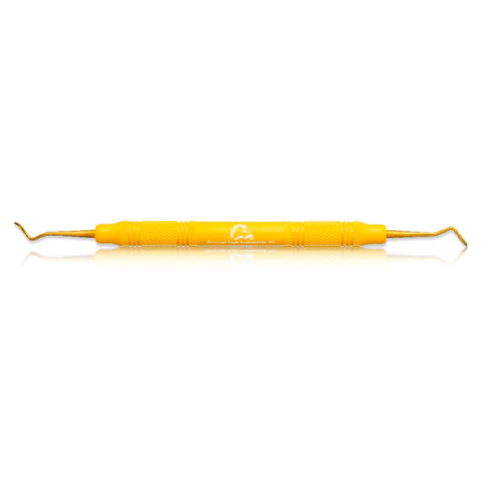 American Eagle XP Sickle Scaler, #204SD, Posterior Distal, Double-Ended, EagleLite Resin Handle, 3/8", Yellow, 1/Pk, AES204SDXPX thumbnail 9