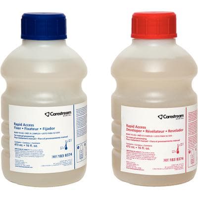 Carestream Dental Rapid Access Developer & Fixer Twin Pack, 500 mL Each, 3 Twin Packs/Case, 8606899 thumbnail 6