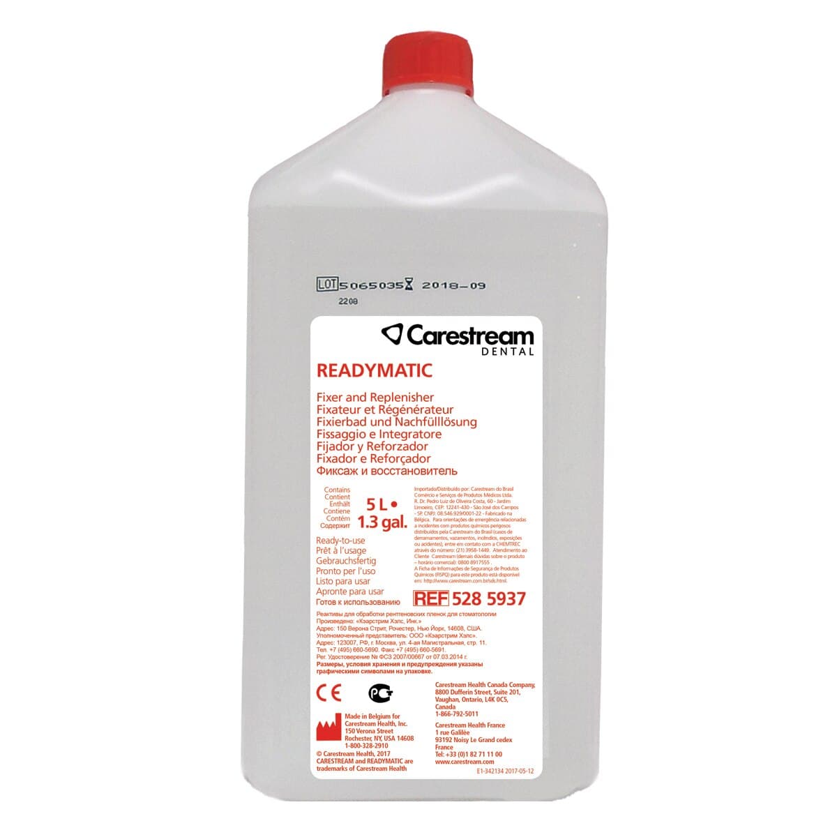 Carestream Readymatic Automatic Dental X-Ray Fixer & Replenisher, 5 L Bottles, 2/Case, 5285937 thumbnail 3
