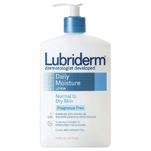 Lubriderm Daily Moisture Unscented Lotion, 16 oz Bottle - Lubriderm Unscented 16oz - Image 1
