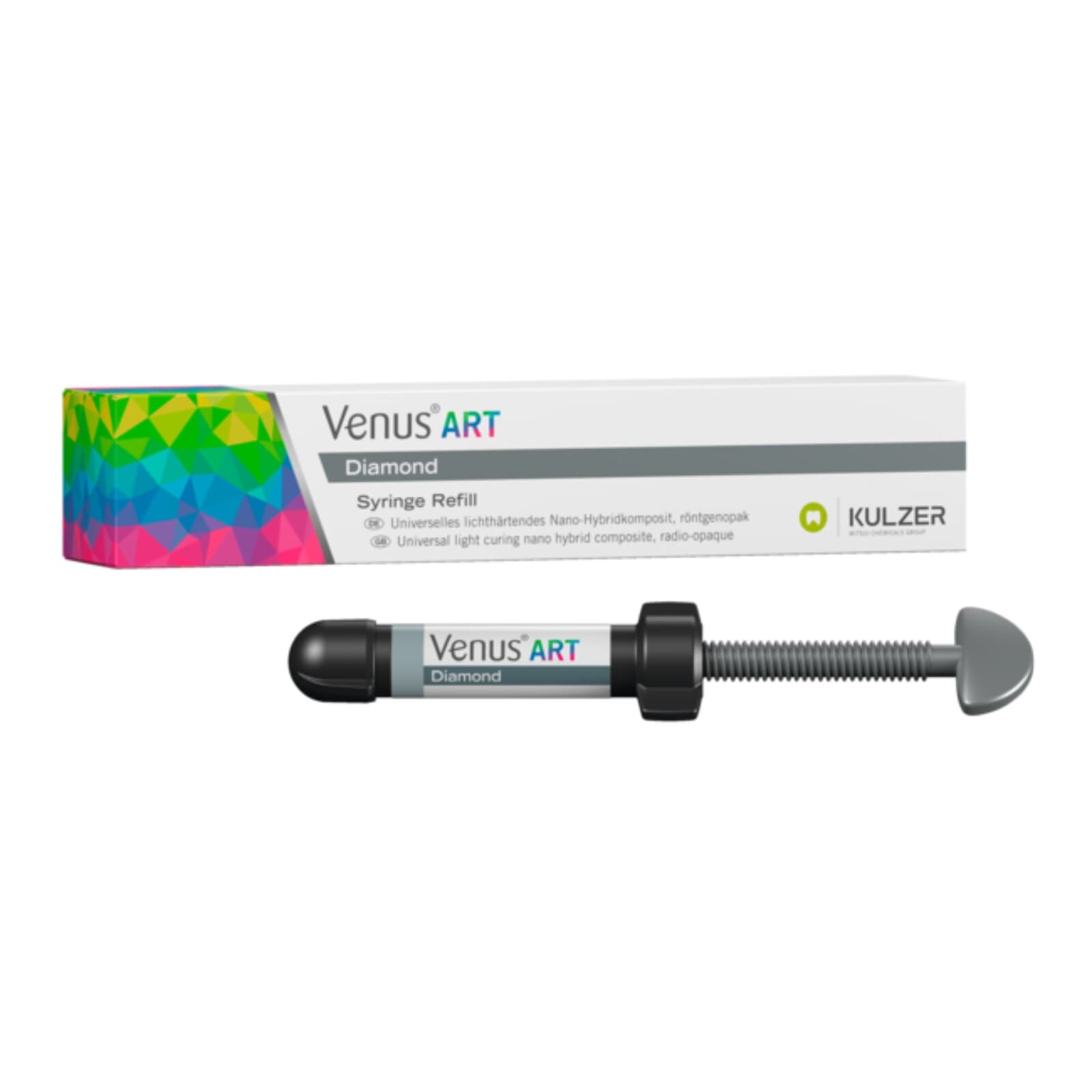 Venus Diamond Nanohybrid Universal Composite, Light-Cure, Syringe Refill, 4 g, Shade A2, 1/Pk, 66035472 thumbnail 14
