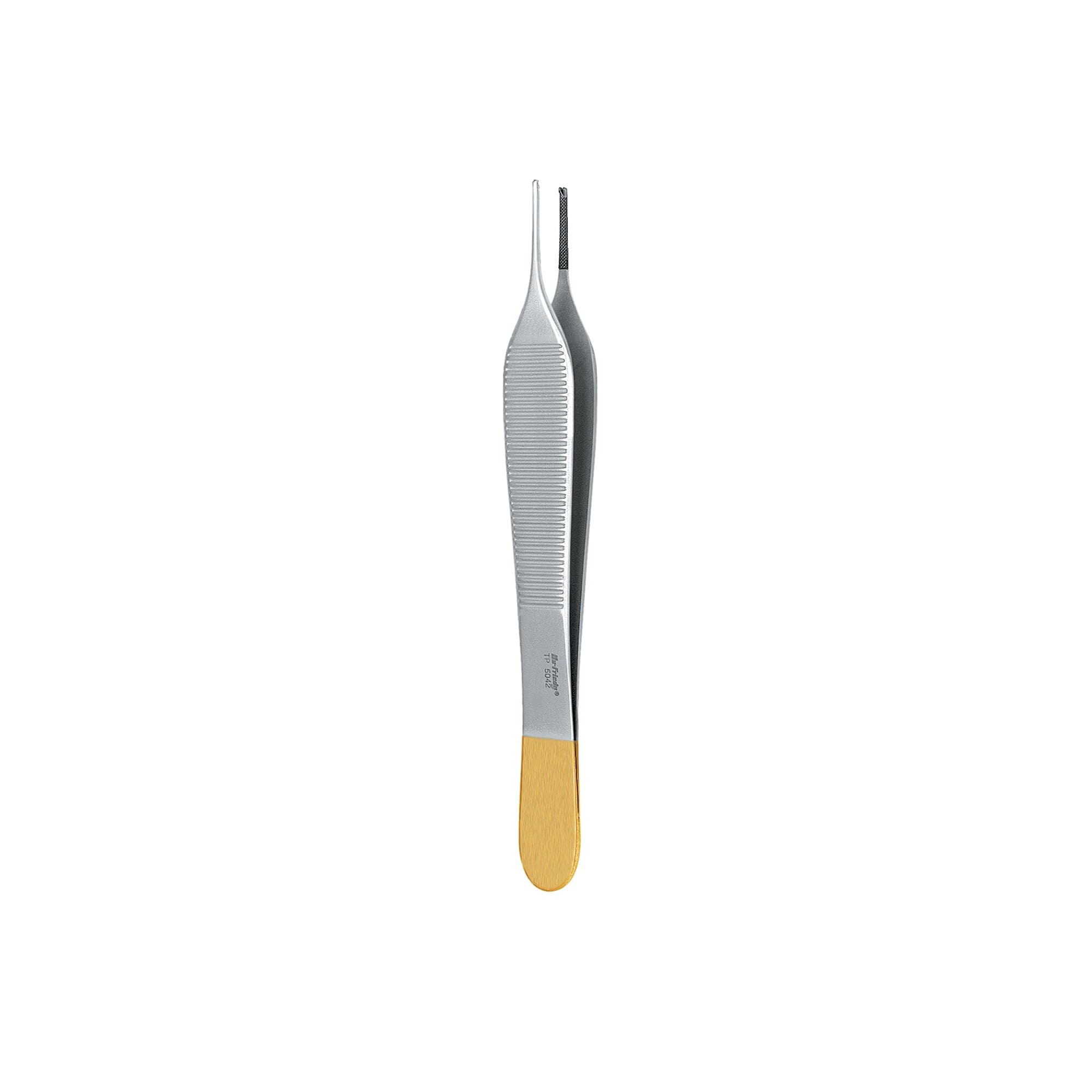 Hu-Friedy Adson Tissue Pliers, 1x2, Perma Sharp, Tungsten Carbide, 4.75 in, 259861 thumbnail 2