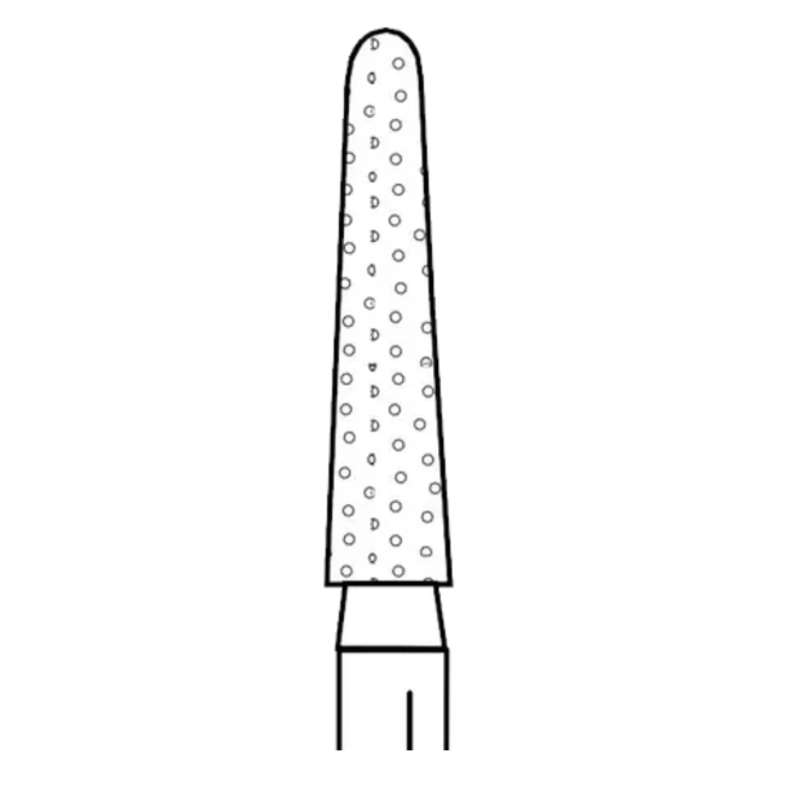 Premier Two Striper Diamond Bur, FG, Round-End Taper, #770.8, Coarse, Green, 5/Pk, 2015457 thumbnail 7