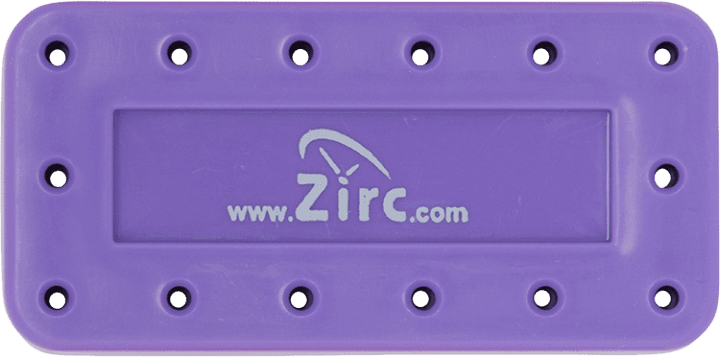 Zirc 14-Hole Magnetic Bur Block, Neon Purple, 50Z403R, 1/Pk thumbnail 3