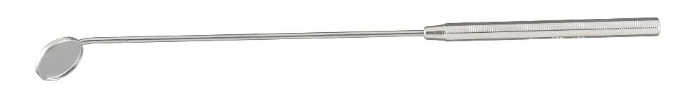 Miltex Laryngeal Mirror with Handle #1, Stainless Steel, Cone Socket, Front Surface - Laryngeal Mirror w/Handle #1 - Image 1