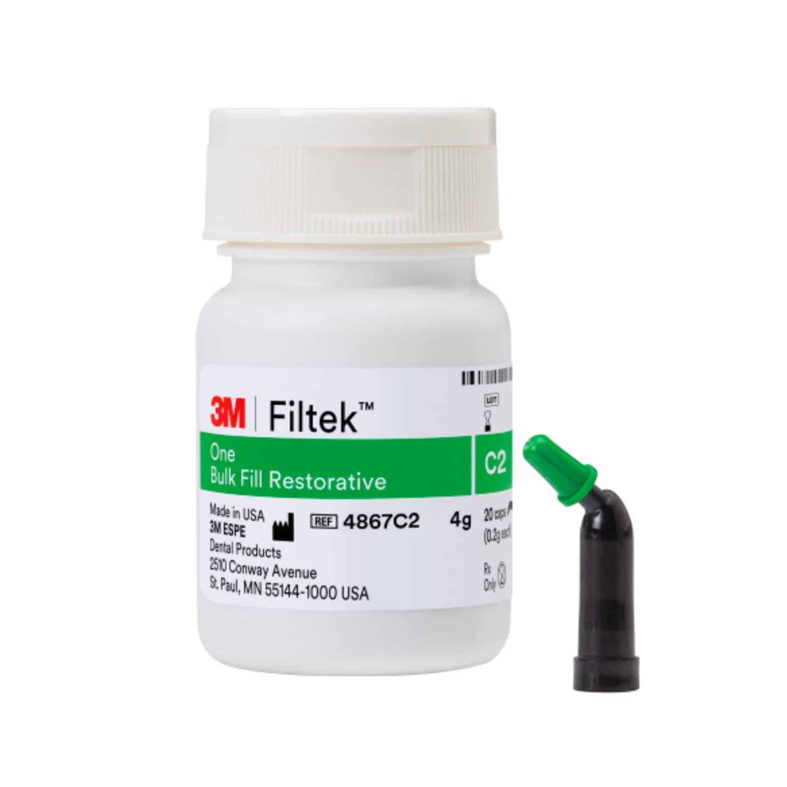 3M Filtek One Bulk Fill Restorative, Capsule Refill, Shade C2, 0.2 g, 20/Box, 4867C2 thumbnail 7