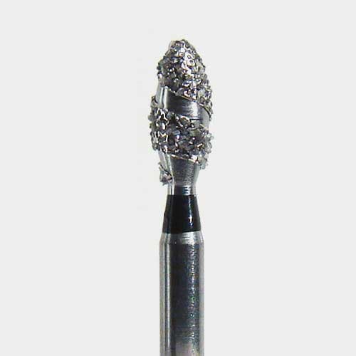 Microcopy NeoDiamond #8923C Coarse NeoSpiral Football FG Diamond Bur, 2.3mm, Sterile, 25/Pack - #8923 Coarse NeoDiamond Bur NeoSpiral Football FG Pack of 25 - Image 1