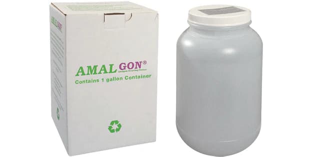 Amalgon Mail-In Amalgam Recycling System, 1 Gallon, Includes Container, Packaging & Prepaid UPS Label thumbnail 2
