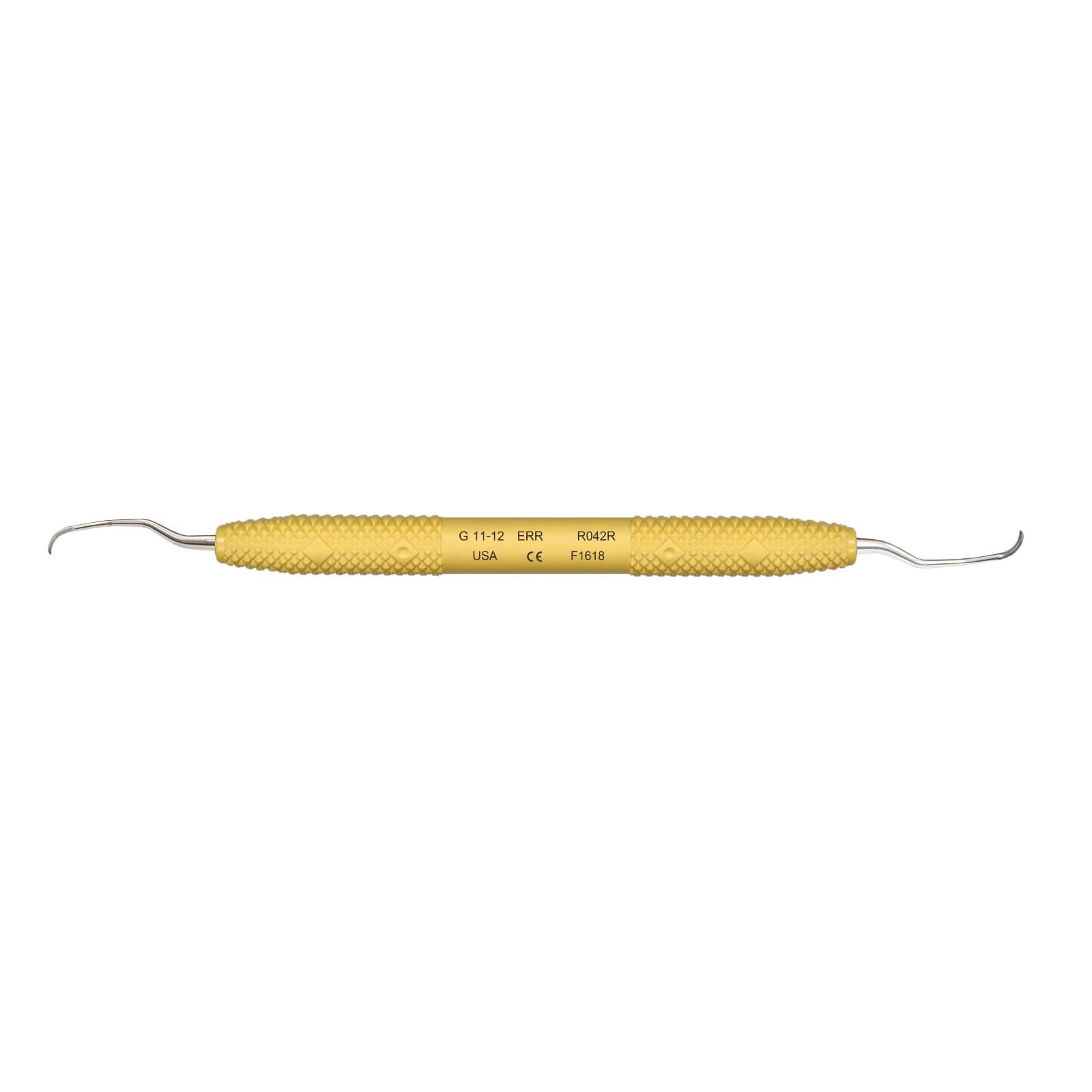 PDT Cruise Gracey 11-12 Extended Reach Rigid Curette, Yellow Handle, R042R thumbnail 3
