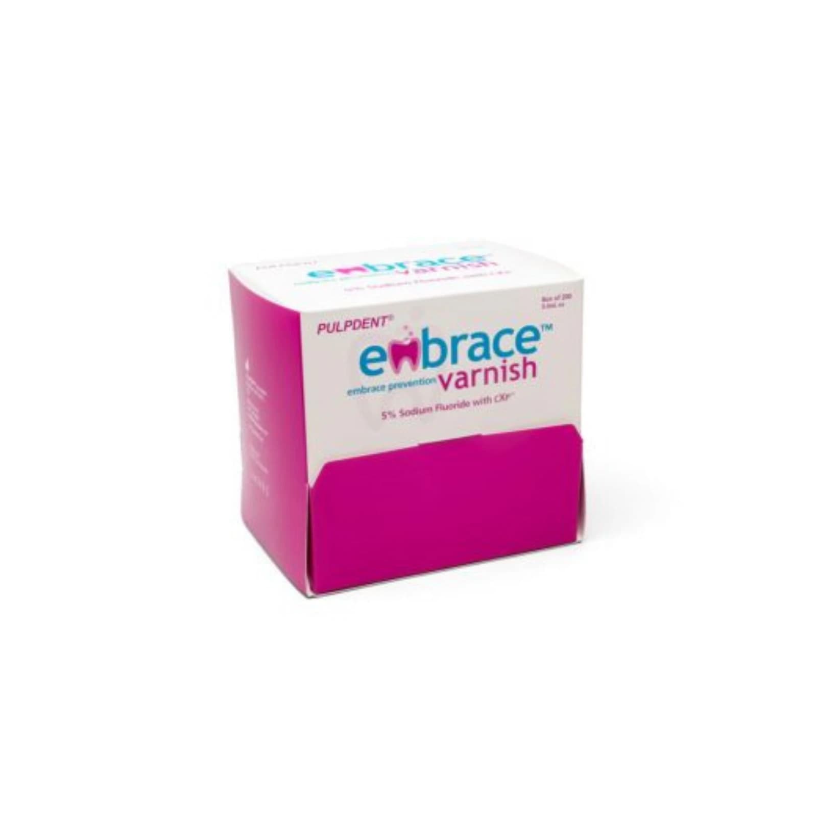 Embrace Varnish 5% Sodium Fluoride with CXP, Unit Dose with Applicator Brush, 0.4 ml, Bubblegum, 200/Pk, FV200 thumbnail 6