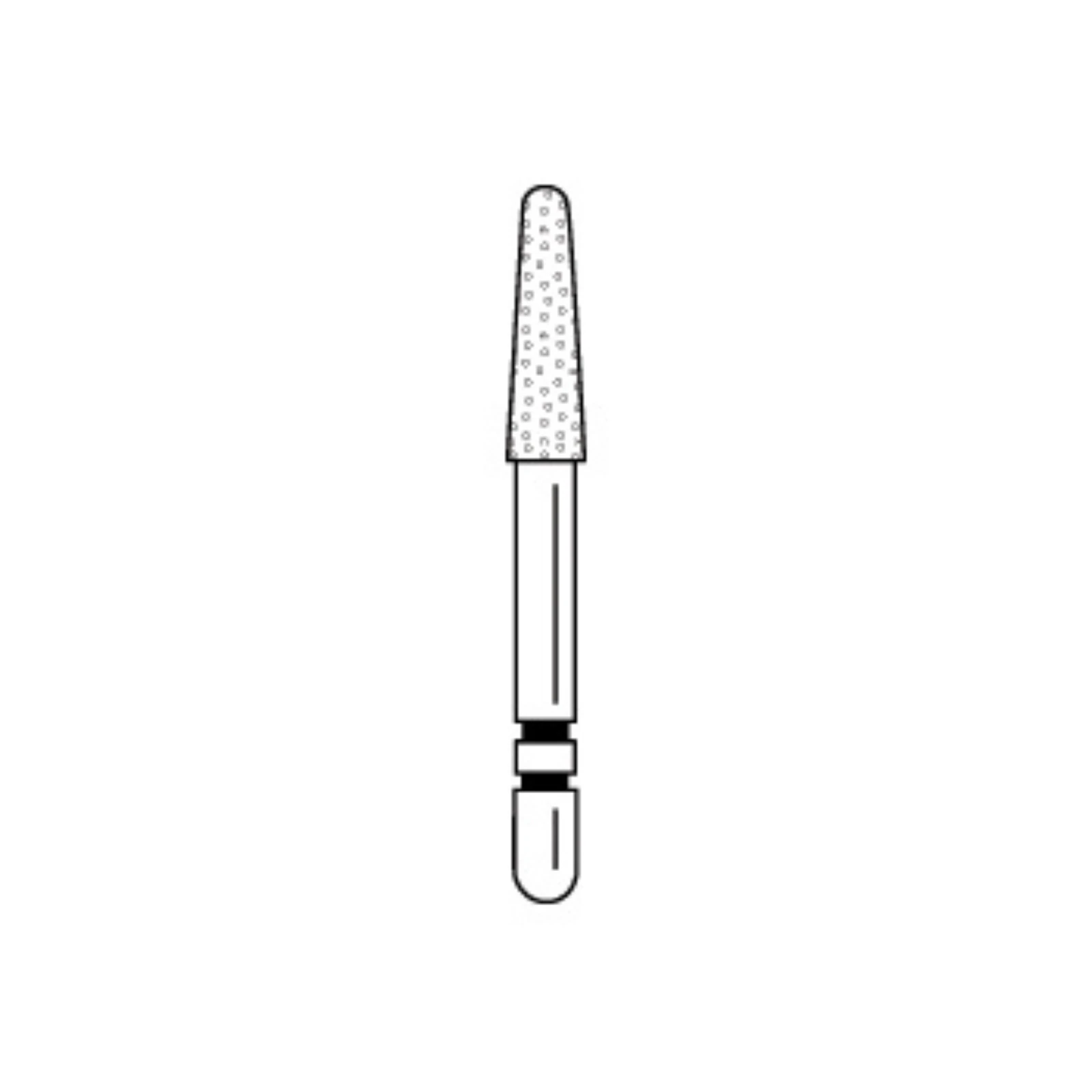 Two Striper Diamond Bur FG, Round-End Taper, #785.7, Coarse, Green, 5/Pk, 2015469 thumbnail 3