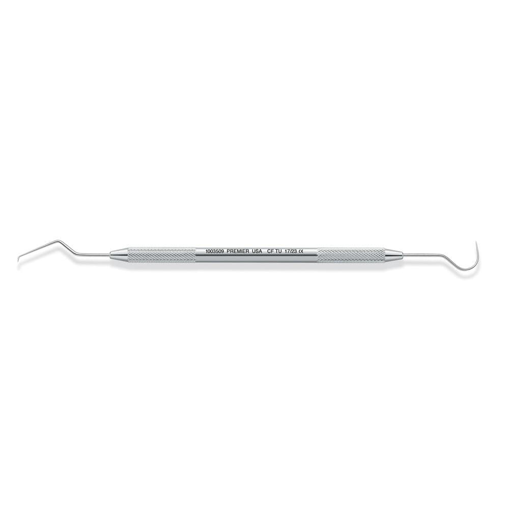 Premier Dental Products Cavity Finder DE TU 17/23 Double-End Explorer, Round Handle, Stainless Steel, Each thumbnail 2