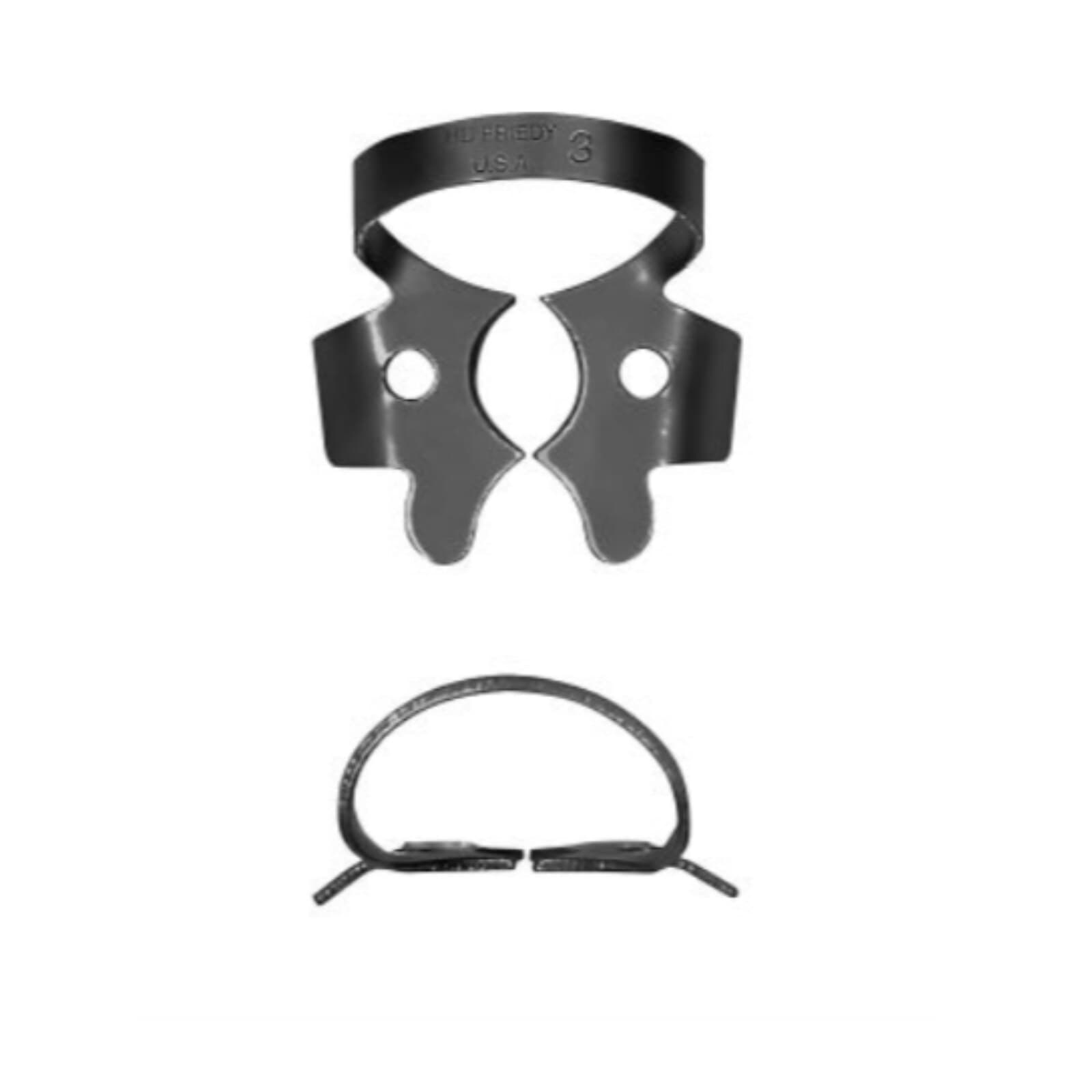 Hu-Friedy Black Line Rubber Dam Clamp #3, Winged, Small Lower Molars, RDCM3X thumbnail 2