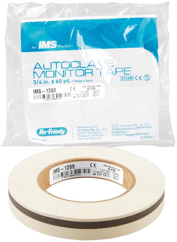 Hu-Friedy IMS Autoclave Monitor Tape, Black, 3/4" (19 mm) x 60 yd, IMS-1269 thumbnail 9