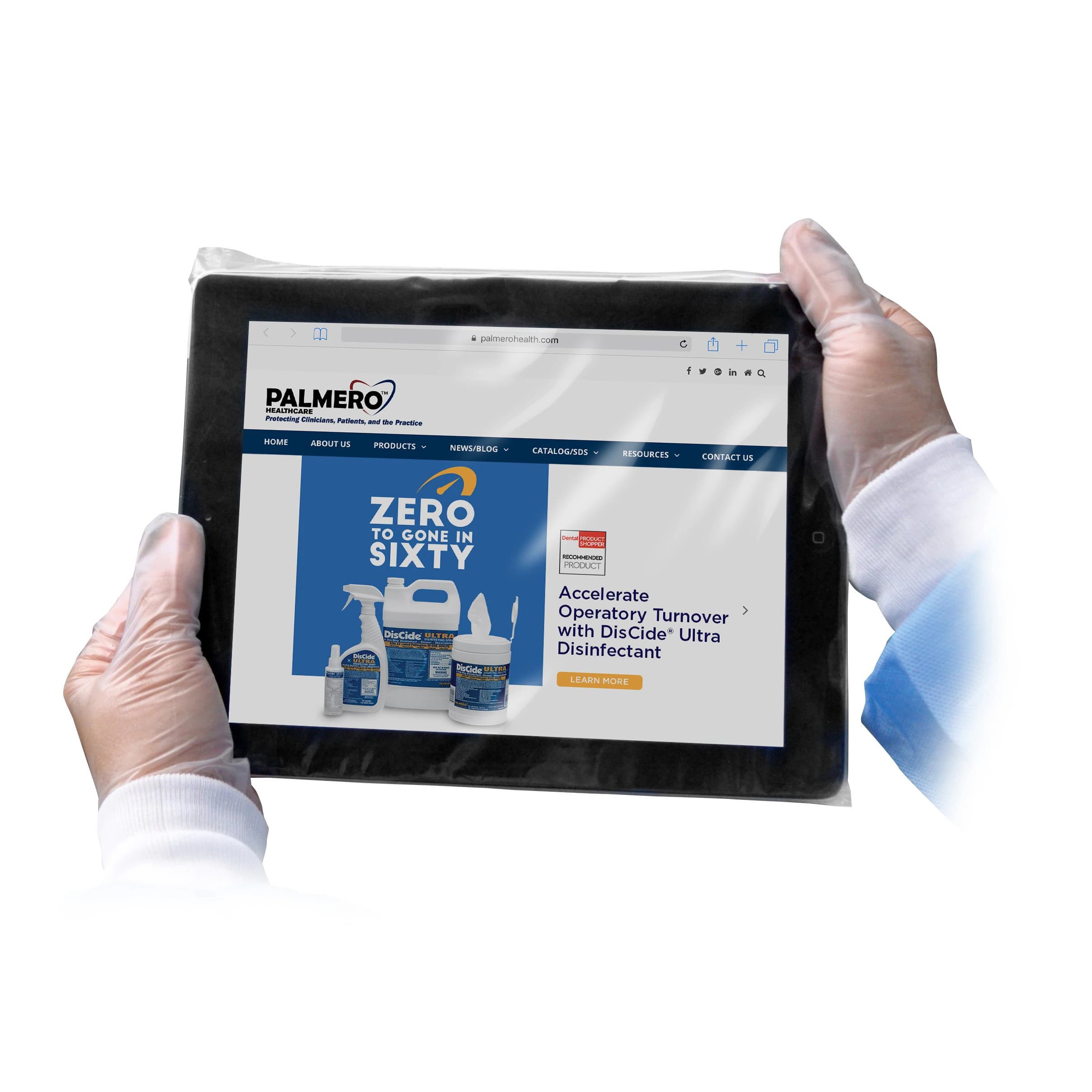 Palmero Tablet Barrier Sleeves, Disposable, Latex-Free, 100/Pk - Tablet Barrier Sleeves 100/Pk - Image 1
