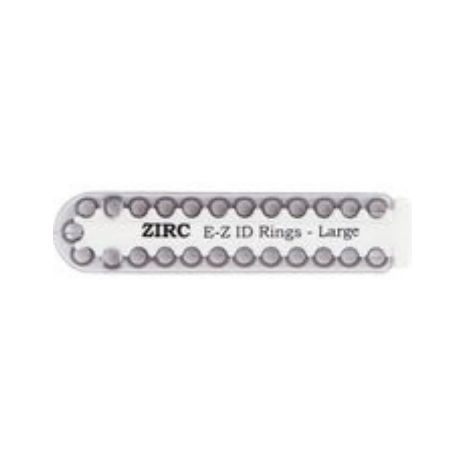 Zirc E-Z ID Instrument Rings, Large, Gray, 25/Pack, 70Z200I thumbnail 2