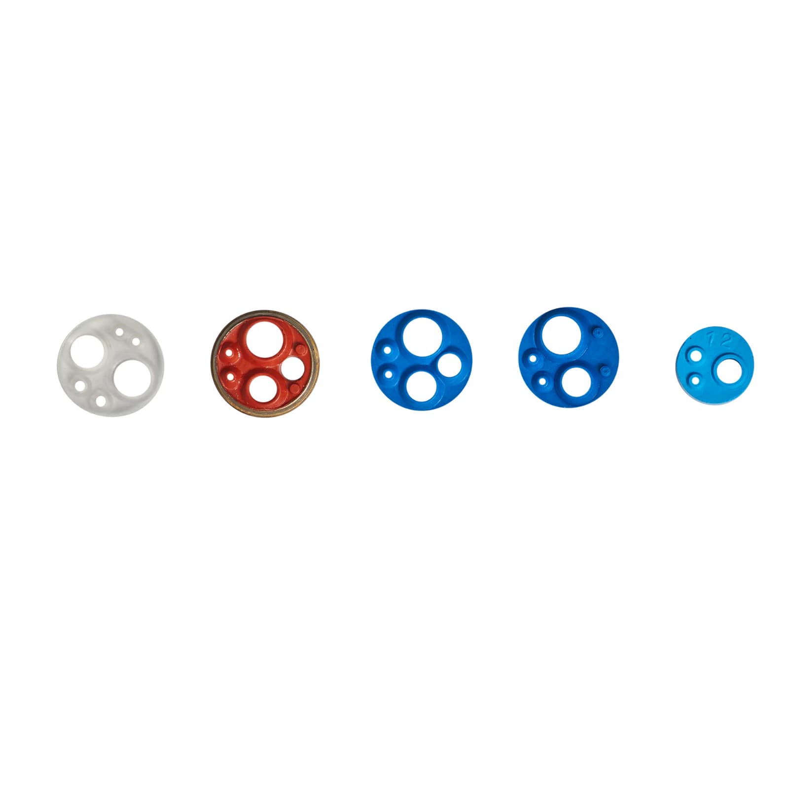 Midwest Fiber Optic Gasket, 5-Hole, Blue (Dentsply Sirona) - Midwest Fiber Optic Gasket 5-Hole Blue - Image 1