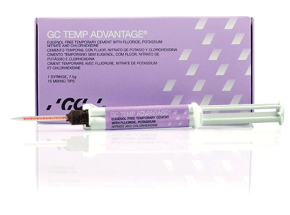 GC Temp Advantage Eugenol-Free Temporary Cement Starter Package, 7.5 g Automix Syringe with 15 Mixing Tips, 136505 thumbnail 16
