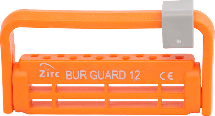 Zirc Steri-Bur Guard, 12-Hole, Neon Orange, 50Z406Q thumbnail 3