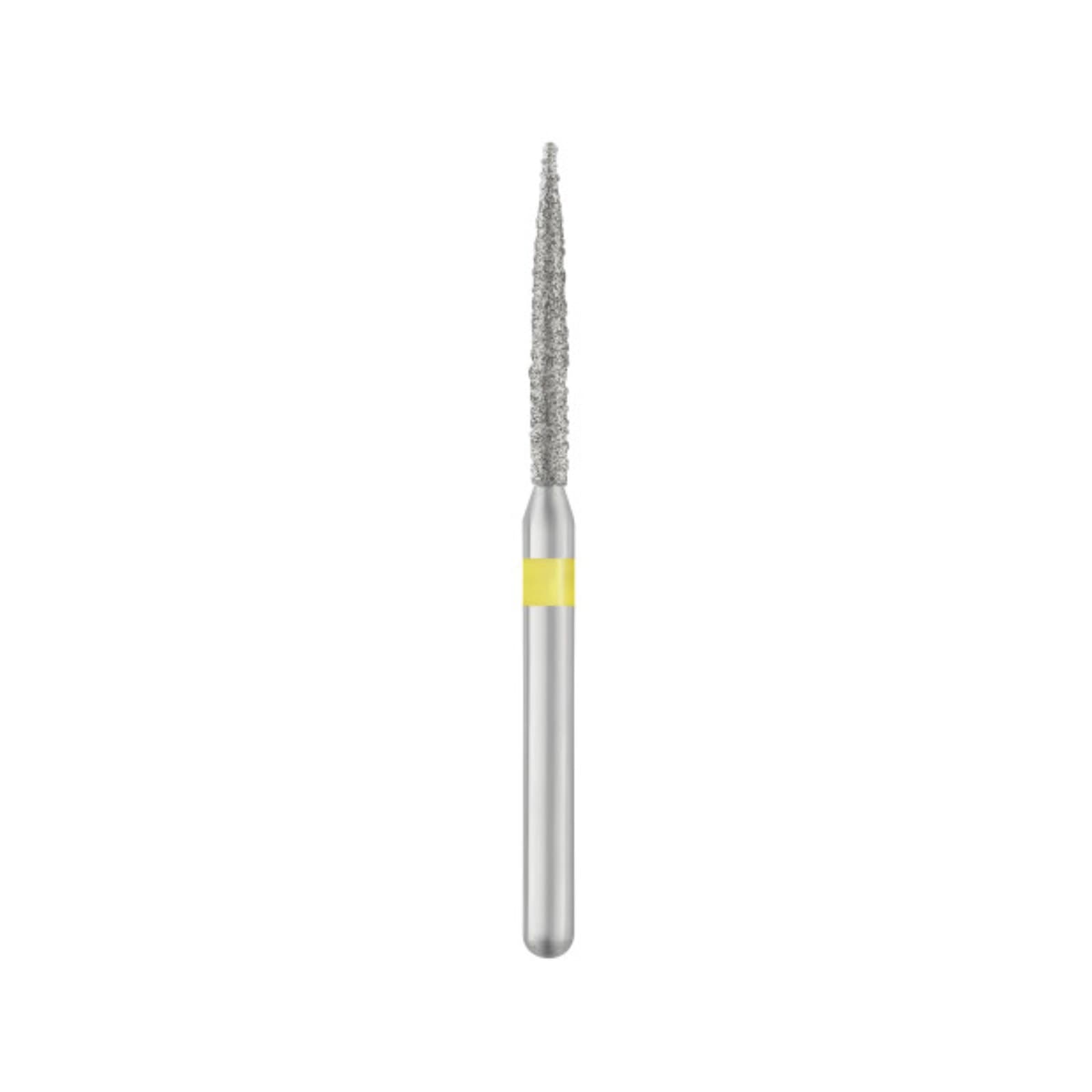 SS White Piranha Single-Use Diamond Bur, Very Fine, Flame, Friction Grip, #863-012VF, 25/Bx thumbnail 2