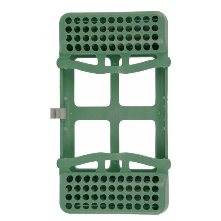 Zirc Dental E-Z Jett 8-Place Slim Instrument Cassette, Green - E-Z Jett 8-Place Slim Cassette Green - Image 1