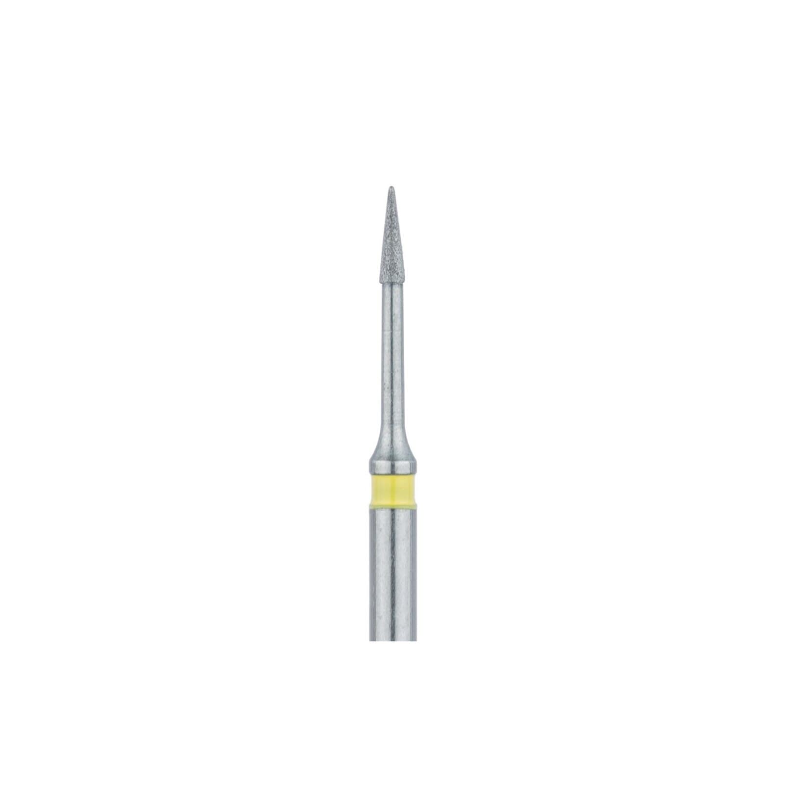 Meisinger 890LC-008-FG Extra Fine Diamond Bur, Needle Shape, 0.8 mm Head, Friction Grip, 5/Pk thumbnail 3
