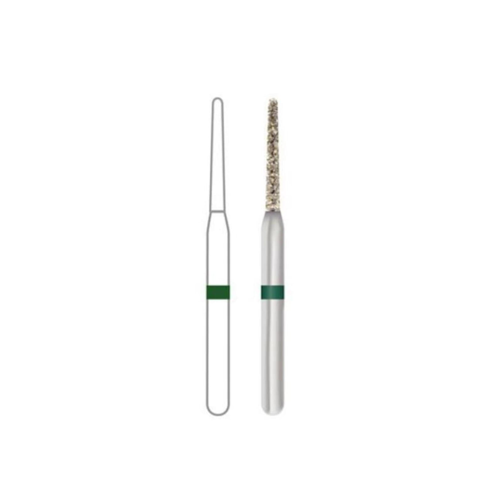 Midwest ONCE Sterile Diamond Bur 850-010C, Coarse, Taper Round End, Friction Grip, 25/Pk, 1850010C thumbnail 8