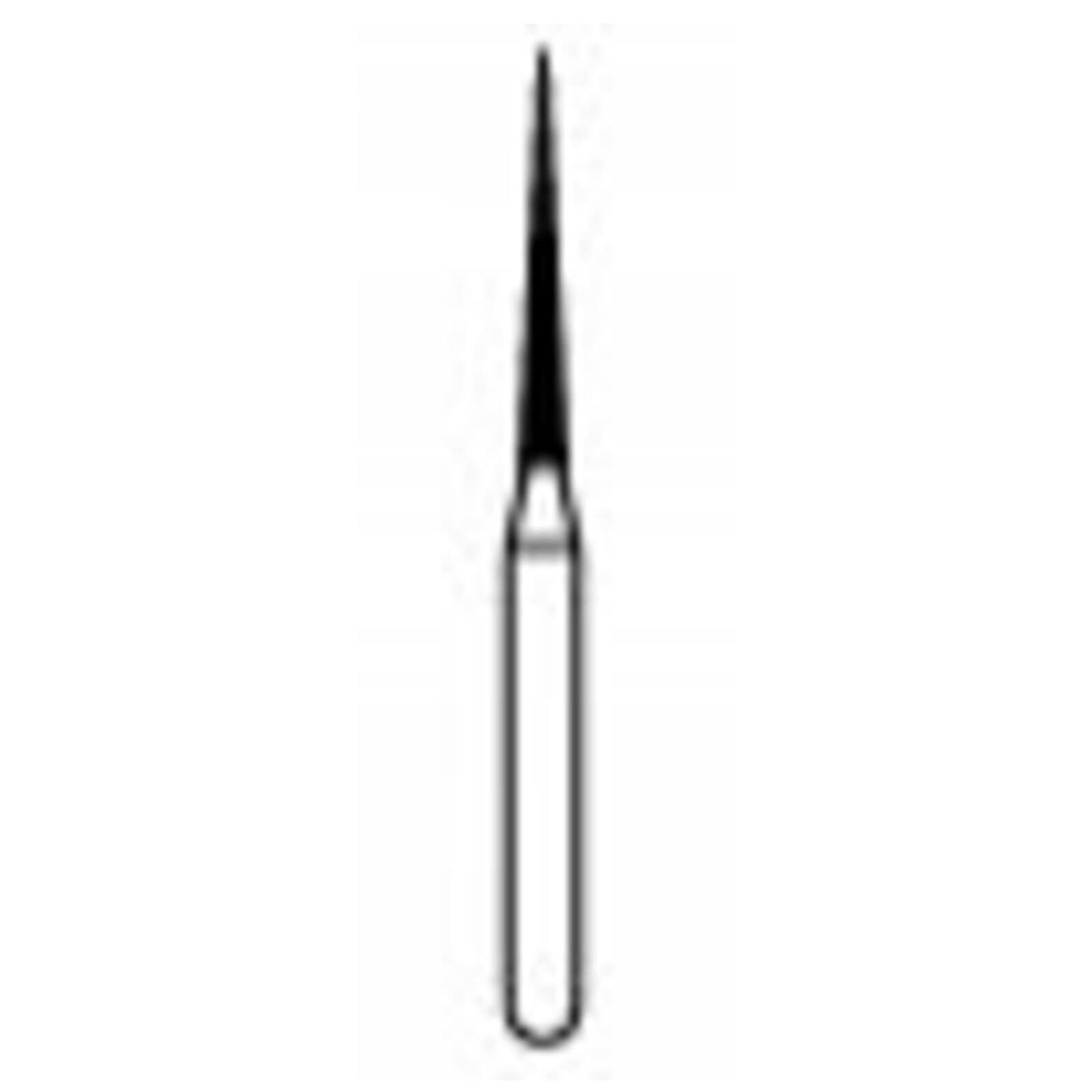 NTI Diamond Bur FG Fine Needle #859-010, 1.0 mm Diameter, 10.0 mm Length, 5/Pkg, F859-010 thumbnail 2