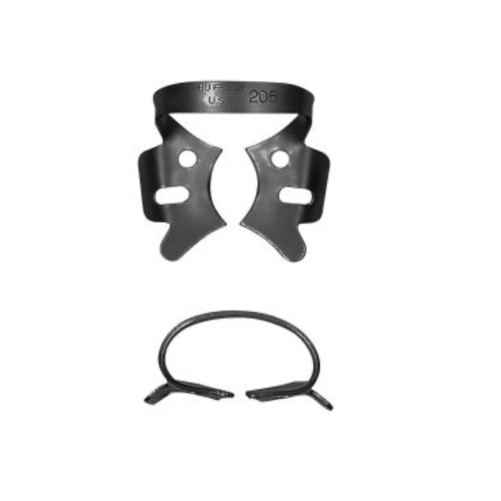Hu-Friedy Black Line Rubber Dam Clamp #205, Winged, Large Upper Molars, 1 Each, RDCM205X thumbnail 2