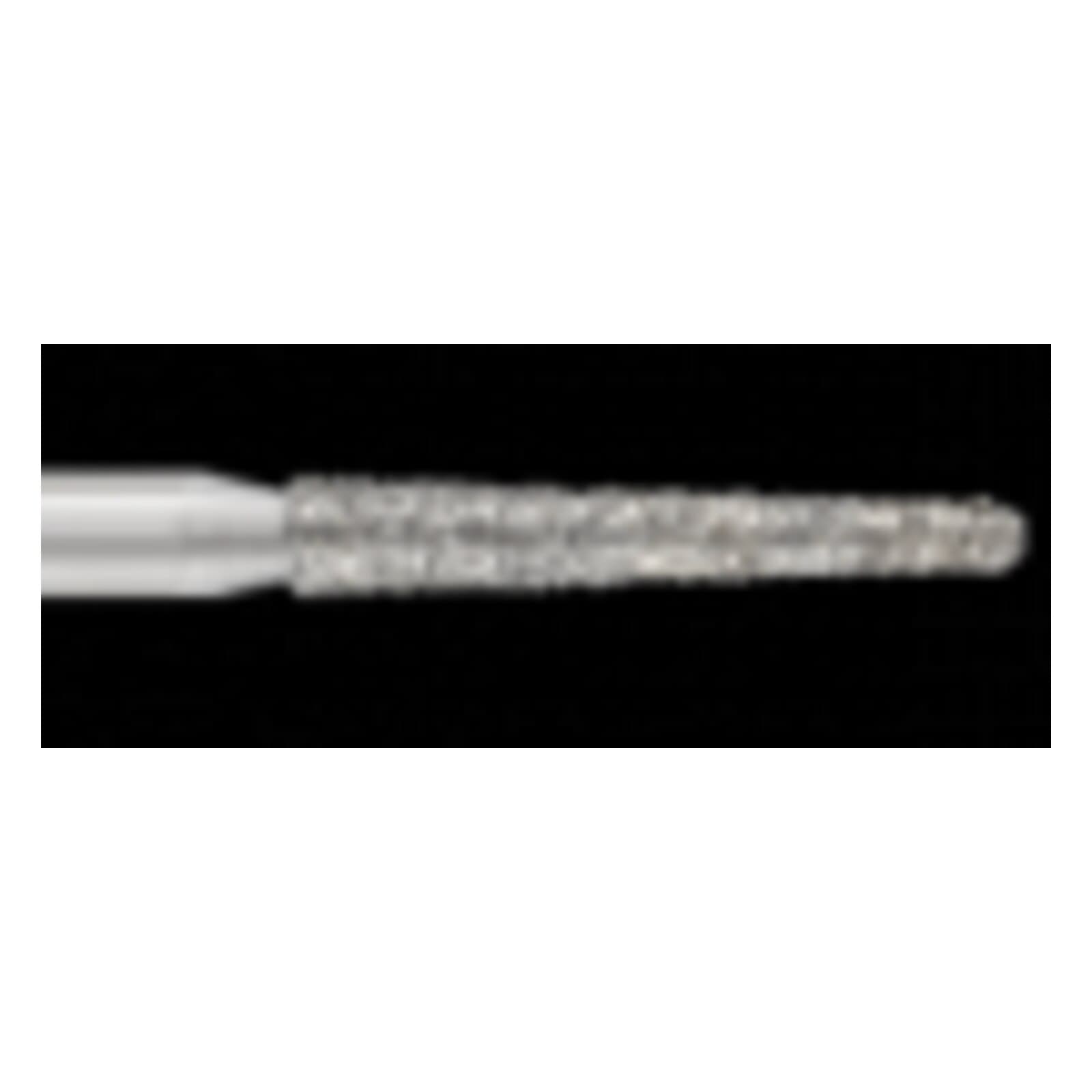 SS White Piranha Diamond Bur 856L-016SC, Super Coarse, Round End Taper, Long, Friction Grip, Single-Use, 25/Pk thumbnail 2
