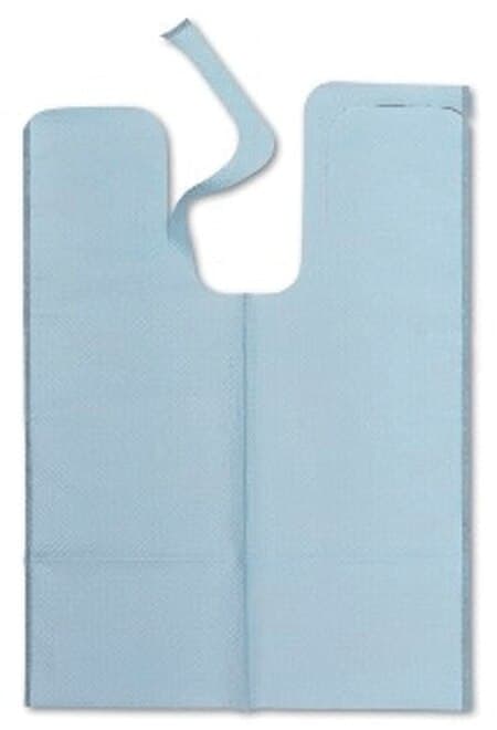 Tidi Chainless Patient Bib with Ties, 18" x 25", Mauve, 1-Ply Tissue/1-Ply Poly, 250/Case, 917676 thumbnail 5
